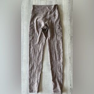 OFFLINE by AERIE “The Hugger”High-Rise Light Brown Leggings w/2 Side Pockets XS